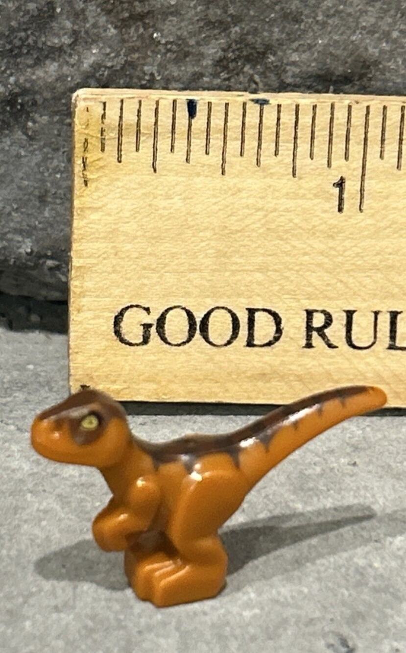 LEGO Jurassic World Minifigure Dark Orange Dinosaur Baby Velociraptor